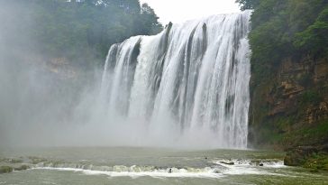 asia waterfalls chute