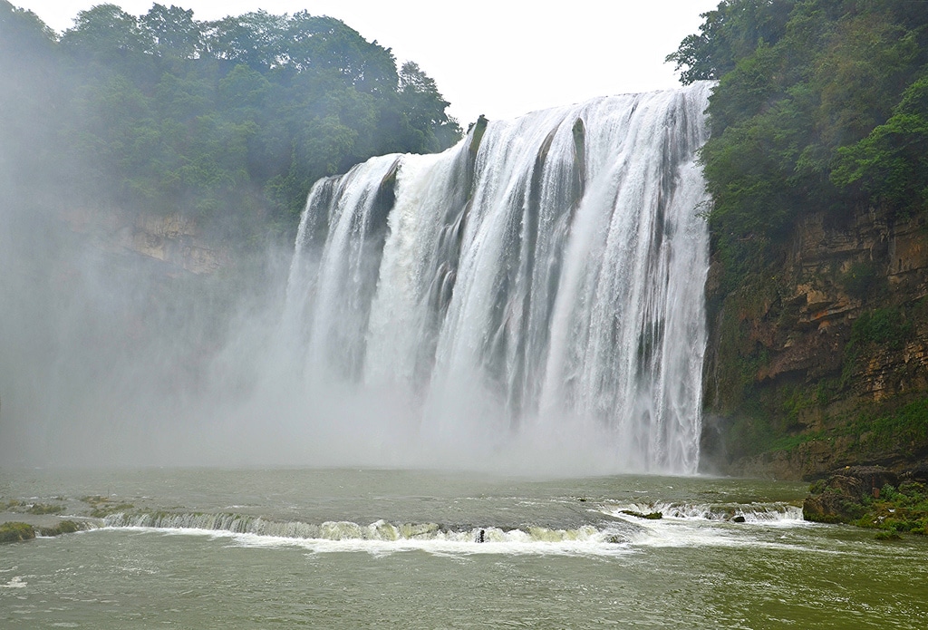 asia waterfalls chute
