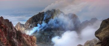 volcan en indonesie merapie bali
