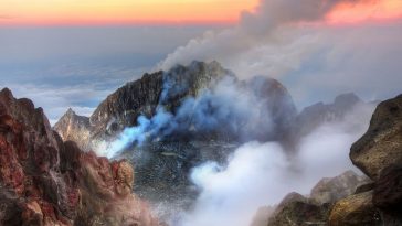 volcan en indonesie merapie bali