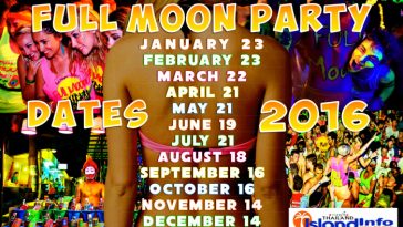 full moon thailande faire la fete en 2016