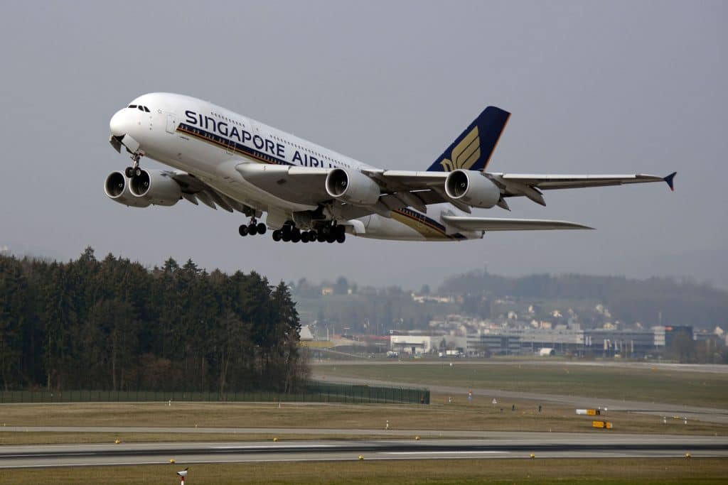 singapore airline et l'aeroport de Changi